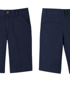 Custom Stretch School Uniform Shorts Navy Girls B2B School Uniform Manufacturer