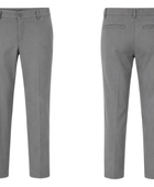 Custom Slim Fit School Uniform Pants Girls Grey B2B School Uniform Manufacturer