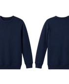 School Crewneck Sweatshirt Navy Blue | B2B Low MOQ Wholesale