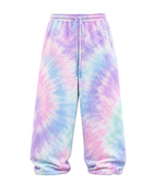 Tie Dye Baggy Trousers Pastel Lavender Pink and Aqua Design | B2B Low MOQ