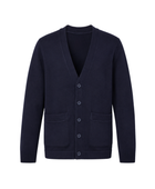 School V-Neck Sweater Cardigan Navy Blue | B2B Low MOQ Wholesale Manufacturer