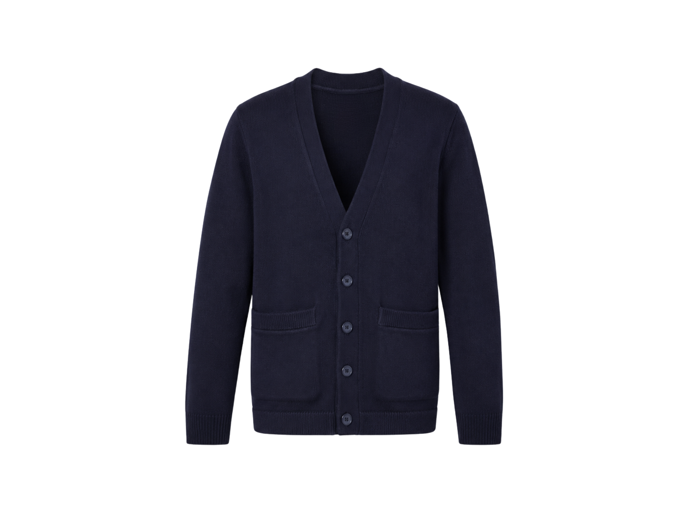 School V-Neck Sweater Cardigan Navy Blue | B2B Low MOQ Wholesale Manufacturer