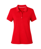 School Short Sleeve Fitted Stretch Piqué Polo Red | B2B Low MOQ Wholesale