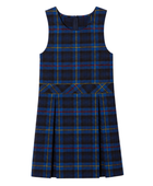 School Plaid Box Pleat Jumper Navy Royal Blue | B2B Low MOQ Wholesale