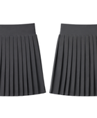 School Pleated Pull-On Skort Charcoal Grey | B2B Low MOQ Wholesale