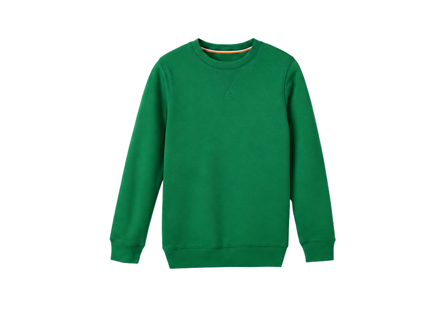 School Crewneck Sweatshirt Green | B2B Low MOQ Wholesale