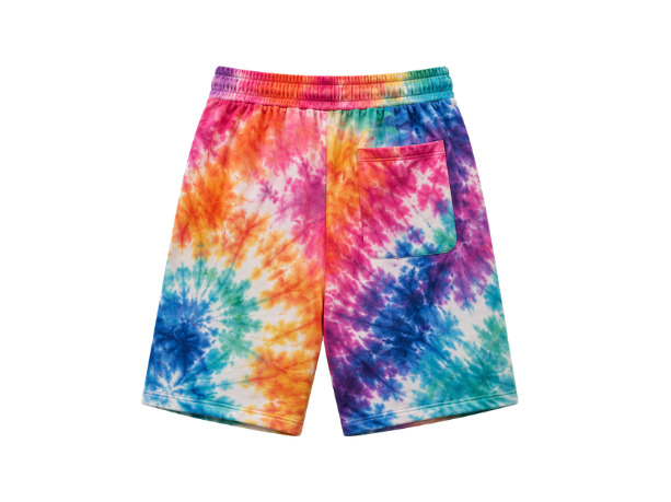 Tie Dye Drawstring Shorts Multicolour All Over Design | B2B Low MOQ
