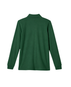 School Uniform Long Sleeve Polo Shirt Dark Green B2B