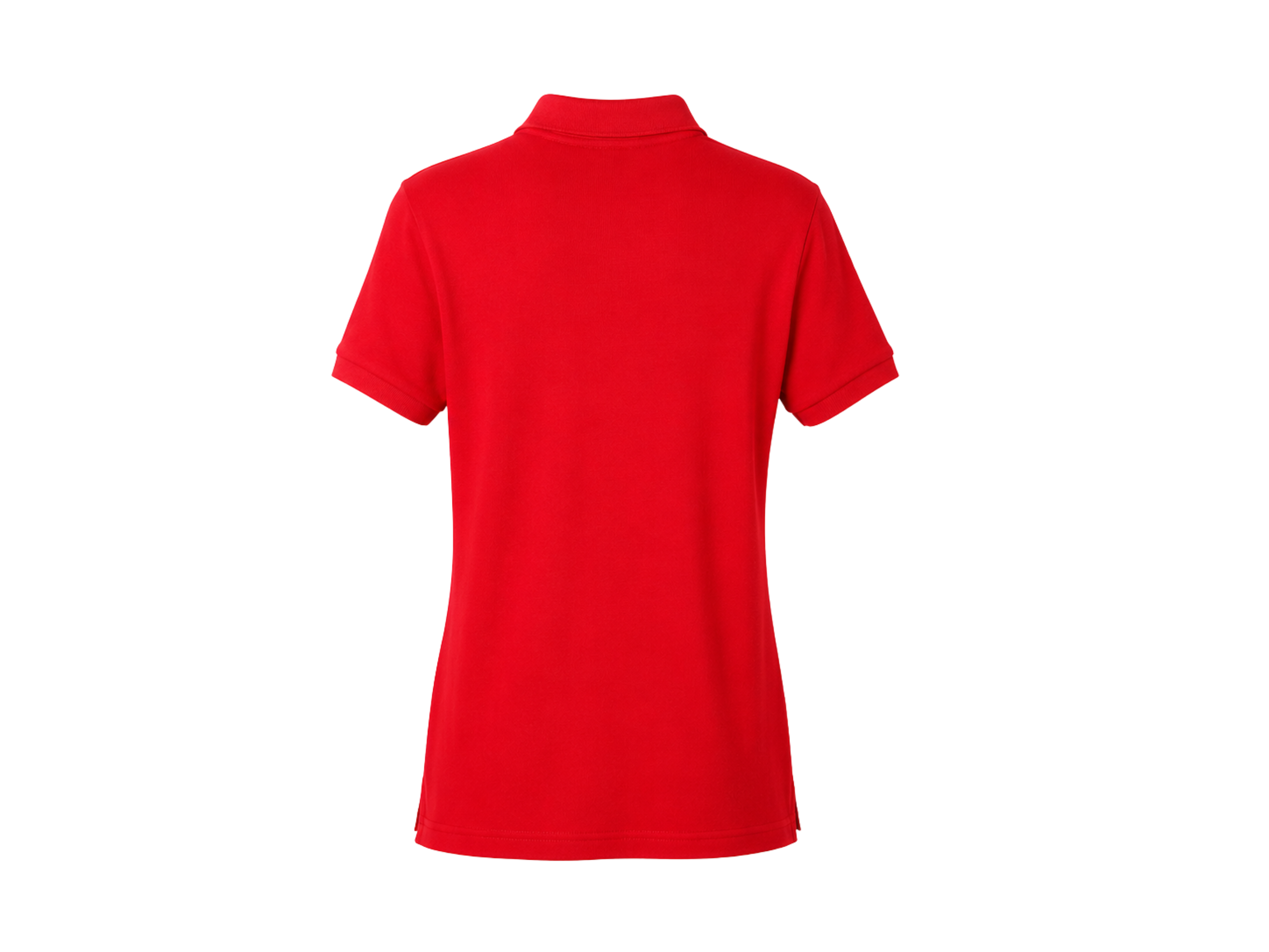 School Short Sleeve Fitted Stretch Piqué Polo Red | B2B Low MOQ Wholesale