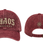 Custom Burgundy Acid Wash Cap B2B