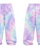 Tie Dye Baggy Trousers Pastel Lavender Pink and Aqua Design | B2B Low MOQ