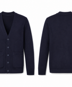 School V-Neck Sweater Cardigan Navy Blue | B2B Low MOQ Wholesale Manufacturer