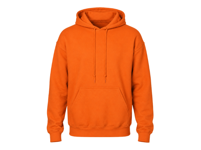 Hooded Sweatshirt B2B Low MOQ Carpet Fitter Hoodie Orange Workwear front design preview