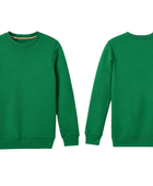 School Crewneck Sweatshirt Green | B2B Low MOQ Wholesale