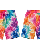 Tie Dye Drawstring Shorts Multicolour All Over Design | B2B Low MOQ