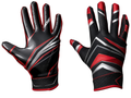 Custom Black Red American Football Gloves | Wholesale Team Gloves for Bulk Orders