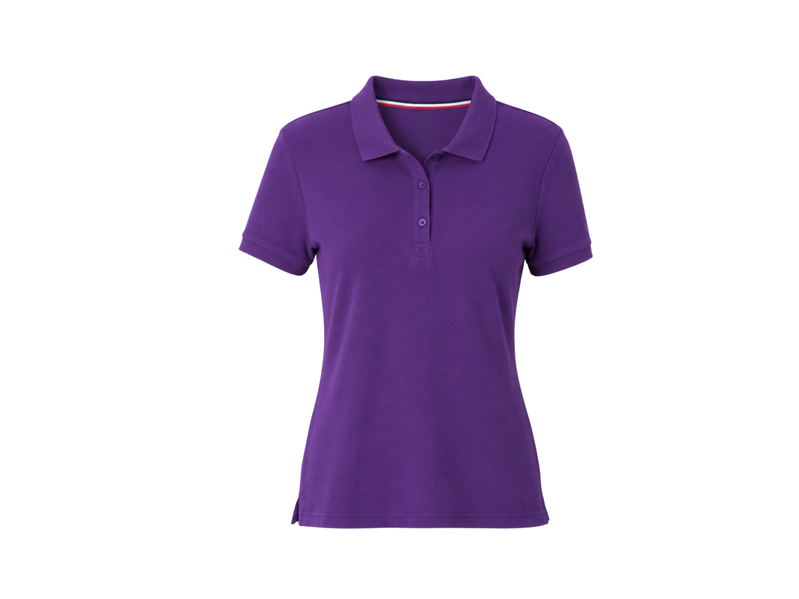 School Short Sleeve Fitted Stretch Piqué Polo Purple | B2B Low MOQ Wholesale
