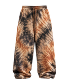 Tie Dye Baggy Trousers Brown Black and Beige All Over Design | B2B Low MOQ