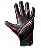 Custom Black Red American Football Gloves | Wholesale Team Gloves for Bulk Orders