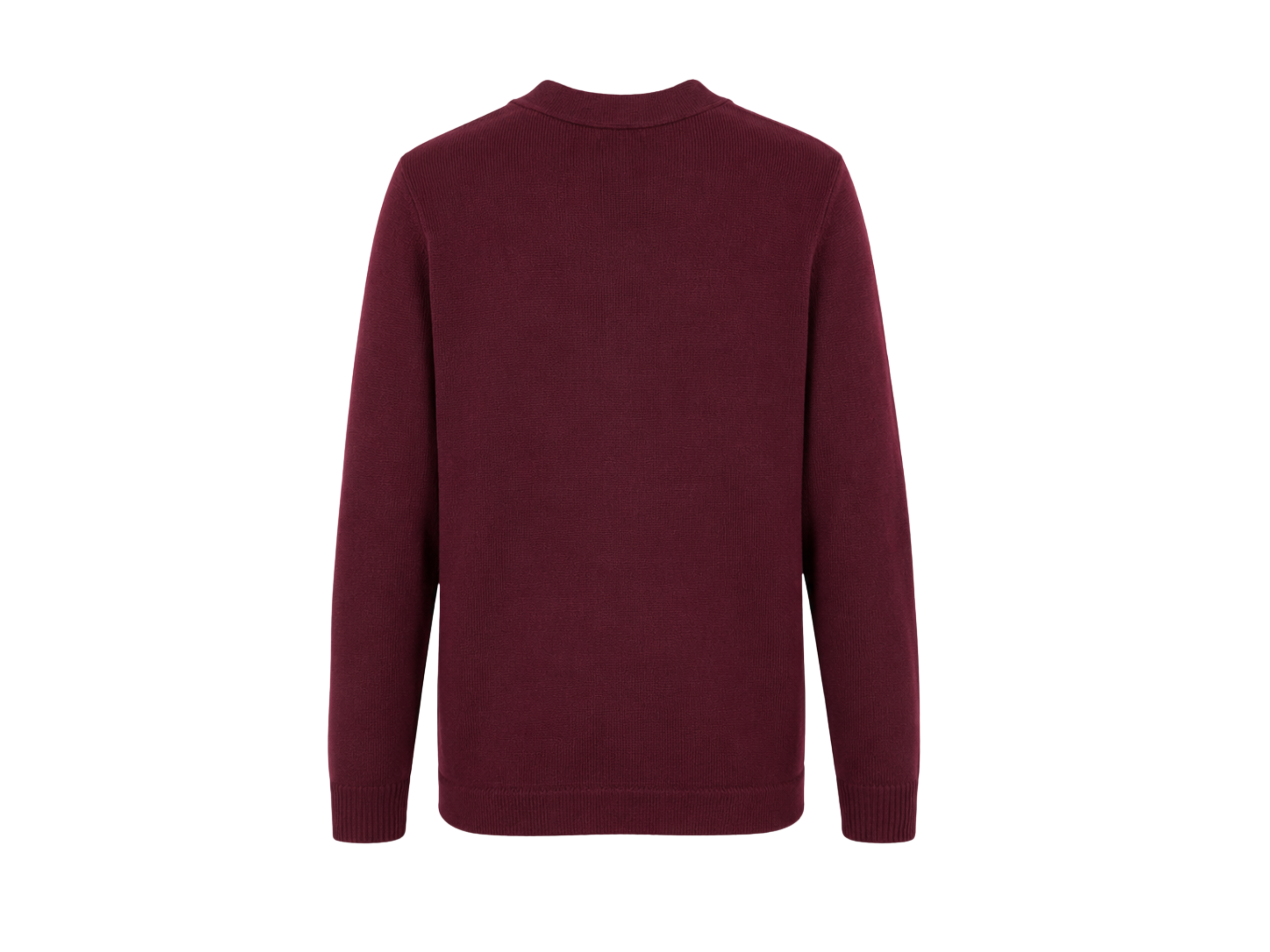 School V-Neck Sweater Cardigan Burgundy | B2B Low MOQ Wholesale Manufacturer
