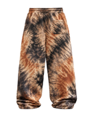 Tie Dye Baggy Trousers Brown Black and Beige All Over Design | B2B Low MOQ