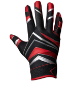 Custom Black Red American Football Gloves | Wholesale Team Gloves for Bulk Orders