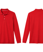 Custom Long Sleeve Polo Shirt B2B School Uniform Manufacturer