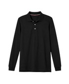 Custom School Uniform Long Sleeve Polo Shirt Black B2B School Uniform Manufacturer