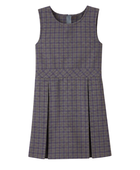 School Plaid Box Pleat Jumper Grey | B2B Low MOQ Wholesale