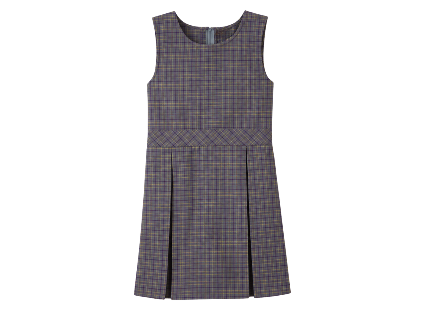 School Plaid Box Pleat Jumper Grey | B2B Low MOQ Wholesale