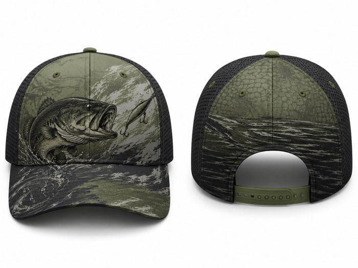 Camo Fishing Trucker Cap