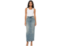 Custom Women’s Straight Denim Maxi Skirt for Private Labels