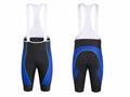 Custom Cycling Bib Shorts – Black/Blue Team Shorts, Wholesale, Low MOQ, Bulk Sportswear