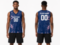 Custom Basketball Jersey with Name & Number | Personalized Team Uniform – BA3 Style