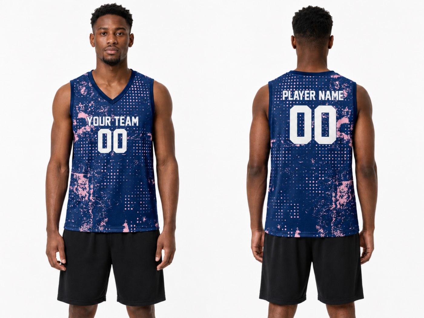 Custom Basketball Jersey with Name & Number | Personalized Team Uniform – BA3 Style