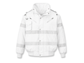 Custom Bomber Jacket White/Grey Workwear B2B