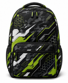 Custom Esports Gaming Backpack | Wholesale Gaming Team Bag | Black Green Yellow | Apparels Bridge