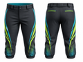 Custom Black Teal Baseball Pants | Wholesale Team Uniform Pants for Bulk Orders
