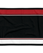 Custom Cornhole Sports Towel – Black Red White Team Towel for Wholesale Event Buyers