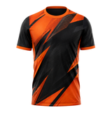 Custom Handball Jersey – Black & Orange Team Shirt, Wholesale, Low MOQ, Bulk Sportswear