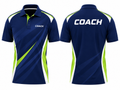 Custom Navy Volleyball Coach Jersey – Short Sleeve Team Polo for Wholesale Clubs