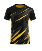 Black & Yellow Squash Jersey – Bulk Team Jersey, Low MOQ, Wholesale Performance Sportswear