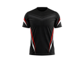 Custom Cornhole League T-Shirt – Black Red Team Shirt for Wholesale Tournament Buyers