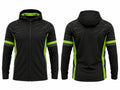 Custom Black Lime Hockey Hoodie – Wholesale Team Warm Up Hoodie for Clubs