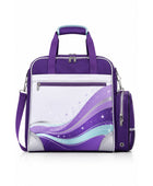 Custom Dance Team Duffle Bag | Wholesale Dancer Kit Bag | Teal White Purple | Apparels Bridge