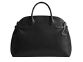 B2B Leather Tote Bag with Shoulder Strap Black Low MOQ Manufacturer