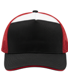 Custom Cornhole Trucker Hat – Black Red Team Cap for Wholesale Tournament Buyers
