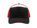 Custom Cornhole Trucker Hat – Black Red Team Cap for Wholesale Tournament Buyers