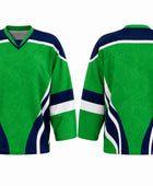 Custom Green Goalie Hockey Jersey – Wholesale Team Jersey for Clubs