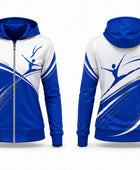 Custom Dance Hoodie | Wholesale Dance Team Sweatshirt | Royal Blue White | Apparels Bridge